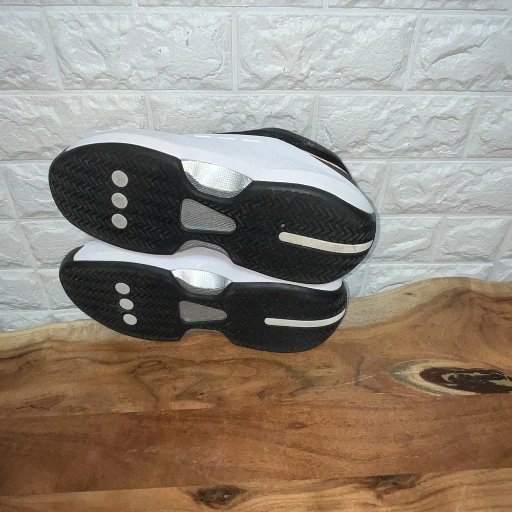adidas crazy iiinfinity black white zip‎ basketball shoes mens 8